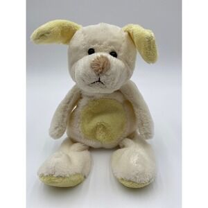 CVS Puppy Dog Plush Cream Yellow Floppy Ears Bean Bag Stuffed Animal 10 Inch